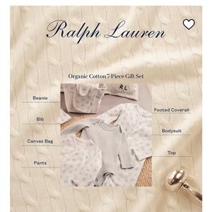 Baby organic cotton gift set, 7 piece